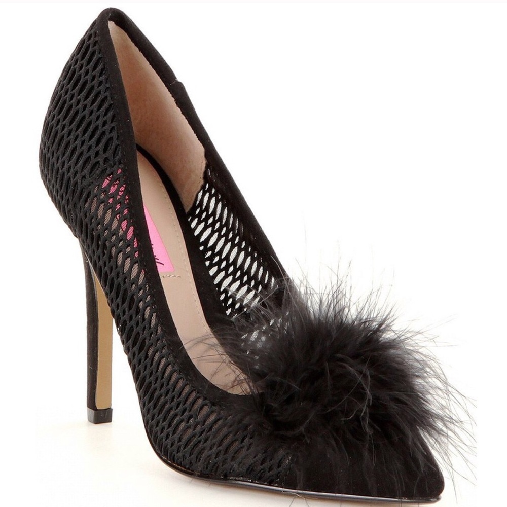 Betsey Johnson Feather Heels 👠
